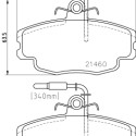 Jeu de plaquettes de frein HELLA 8DB 355 017-981