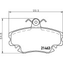 Jeu de plaquettes de frein HELLA 8DB 355 018-131