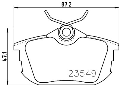 Jeu de plaquettes de frein HELLA 8DB 355 018-271