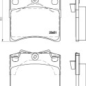 Kit de plaquettes de frein, frein à disque