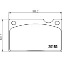 Kit de plaquettes de frein, frein à disque