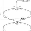 Jeu de plaquettes de frein HELLA 8DB 355 018-501
