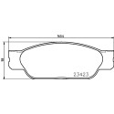 Jeu de plaquettes de frein HELLA 8DB 355 018-551