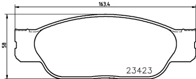 Jeu de plaquettes de frein HELLA 8DB 355 018-551