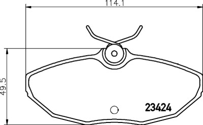 Jeu de plaquettes de frein HELLA 8DB 355 018-561