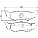 Jeu de plaquettes de frein HELLA 8DB 355 018-661