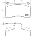 Jeu de plaquettes de frein HELLA 8DB 355 018-671