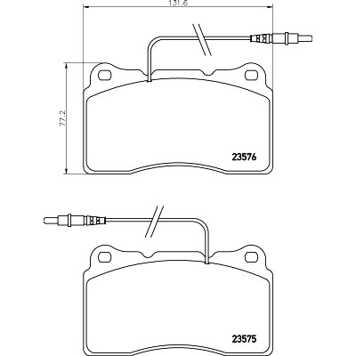 Jeu de plaquettes de frein HELLA 8DB 355 018-671