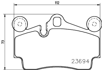 Jeu de plaquettes de frein HELLA 8DB 355 018-711