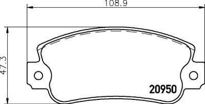 Jeu de plaquettes de frein HELLA 8DB 355 018-991