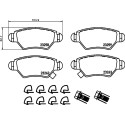 Jeu de plaquettes de frein HELLA 8DB 355 019-271