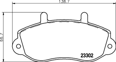 Jeu de plaquettes de frein HELLA 8DB 355 019-321