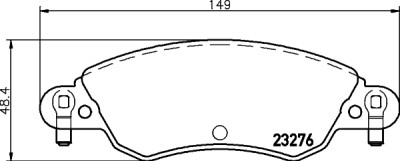 Jeu de plaquettes de frein HELLA 8DB 355 019-431