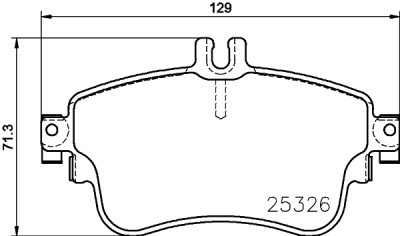 Jeu de plaquettes de frein HELLA 8DB 355 019-751