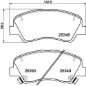 Jeu de plaquettes de frein HELLA 8DB 355 020-231