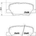 Jeu de plaquettes de frein HELLA 8DB 355 020-291