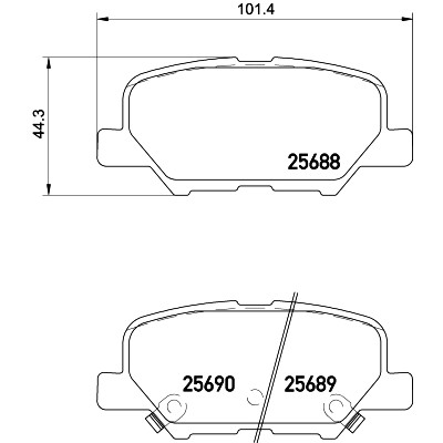 Jeu de plaquettes de frein HELLA 8DB 355 020-291