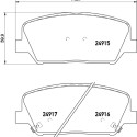 Jeu de plaquettes de frein HELLA 8DB 355 020-591