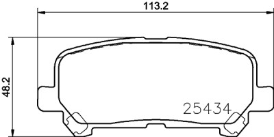 Jeu de plaquettes de frein HELLA 8DB 355 020-601