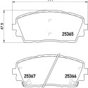 Jeu de plaquettes de frein HELLA 8DB 355 020-611