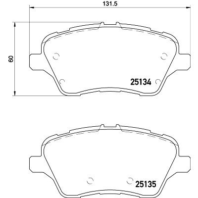Jeu de plaquettes de frein HELLA 8DB 355 020-621