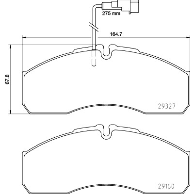 Jeu de plaquettes de frein HELLA 8DB 355 020-711