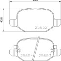 Jeu de plaquettes de frein HELLA 8DB 355 020-761
