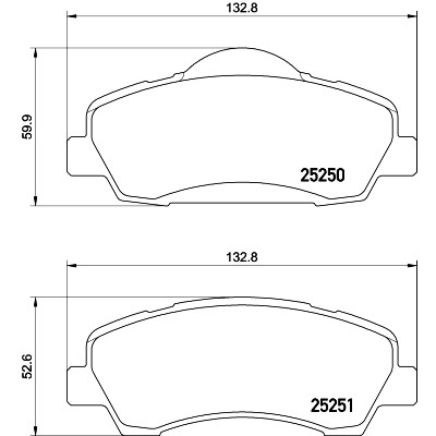 Jeu de plaquettes de frein HELLA 8DB 355 020-771