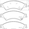 Jeu de plaquettes de frein HELLA 8DB 355 020-781