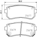 Jeu de plaquettes de frein HELLA 8DB 355 020-851