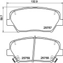 Jeu de plaquettes de frein HELLA 8DB 355 020-871
