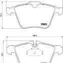 Kit de plaquettes de frein, frein à disque