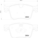 Jeu de plaquettes de frein HELLA 8DB 355 020-981