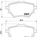 Jeu de plaquettes de frein HELLA 8DB 355 020-991