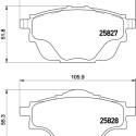 Jeu de plaquettes de frein HELLA 8DB 355 021-001