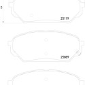Kit de plaquettes de frein, frein à disque
