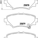 Jeu de plaquettes de frein HELLA 8DB 355 021-411
