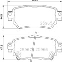 Jeu de plaquettes de frein HELLA 8DB 355 021-491