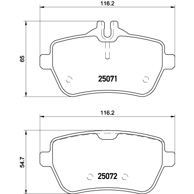 Jeu de plaquettes de frein HELLA 8DB 355 021-511