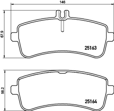 Jeu de plaquettes de frein HELLA 8DB 355 021-521