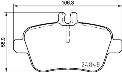 Jeu de plaquettes de frein HELLA 8DB 355 021-791