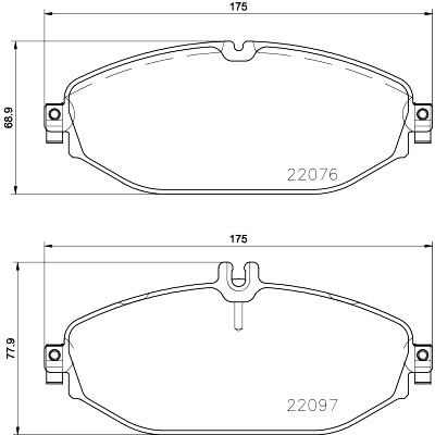 Jeu de plaquettes de frein HELLA 8DB 355 021-921