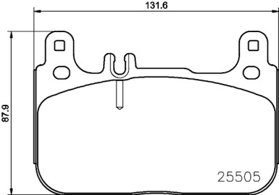 Jeu de plaquettes de frein HELLA 8DB 355 021-941