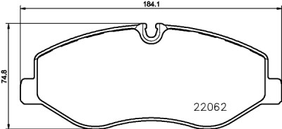 Jeu de plaquettes de frein HELLA 8DB 355 021-961