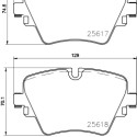 Jeu de plaquettes de frein HELLA 8DB 355 023-131