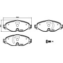 Jeu de plaquettes de frein HELLA 8DB 355 023-171