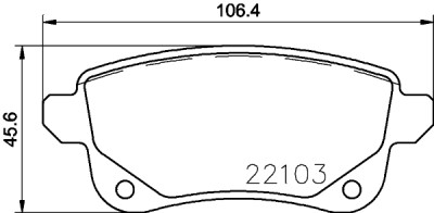 Jeu de plaquettes de frein HELLA 8DB 355 023-211