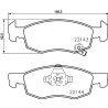 Jeu de plaquettes de frein HELLA 8DB 355 023-261