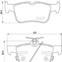 Jeu de plaquettes de frein HELLA 8DB 355 023-301