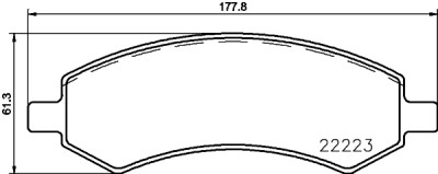 Jeu de plaquettes de frein HELLA 8DB 355 023-331